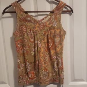 Michael Kors paisley sleeveless shirt
